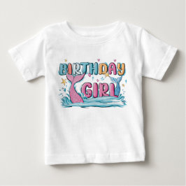 Modern Script Verjaardag Meisje Baby