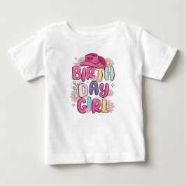 Modern Script Verjaardag Meisje Baby