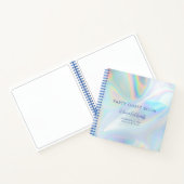 Modern Script Verjaardagsfeest Gastenboek Notitieboek (Binnen)