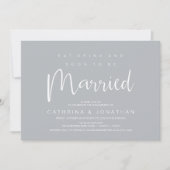 Modern script, Verloving Dinner Party Celebration Kaart (Voorkant)