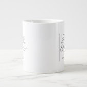 Modern Script Vijftig en Fantastisch 50ste Verjaar Grote Koffiekop (Voorkant)