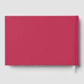 Modern Script Viva Magenta minimalistisch huwelijk Gastenboek (Achterkant)