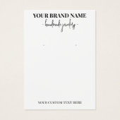 Modern script voegt Logo White Earning Display Kaa Visitekaartje (Voorkant)