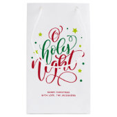 Modern script voor Heilige Dacht Kerstmis Klein Cadeauzakje (Achterkant)