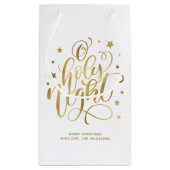 Modern script voor Heilige Dacht Kerstmis Klein Cadeauzakje (Achterkant)