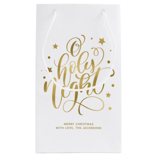 Modern script voor Heilige Dacht Kerstmis Klein Cadeauzakje (Achterkant)