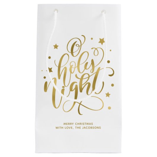 Modern script voor Heilige Dacht Kerstmis Klein Cadeauzakje (Voorkant)