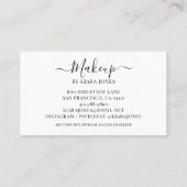 Modern script voor het maken van foto's visitekaartje (Achterkant)