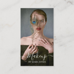 Modern script voor het maken van foto's visitekaartje