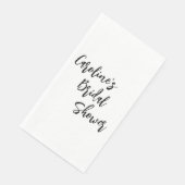 Modern Script Vrijgezellenfeest Aangepast wit Servet (Hoek)