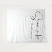 Modern Script Vrijgezellenfeest Achtergrond Wandkleed (Voorkant (horizontaal))