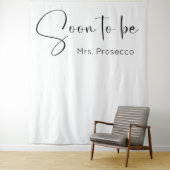 Modern Script Vrijgezellenfeest Achtergrond Wandkleed (In situ)