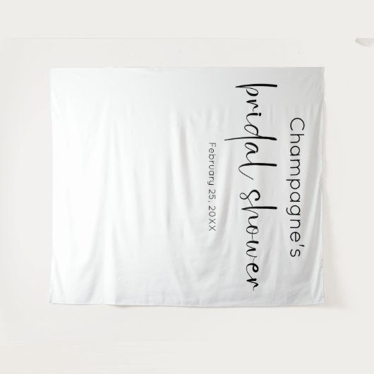 Modern Script Vrijgezellenfeest Achtergrond Wandkleed (Voorkant (horizontaal))