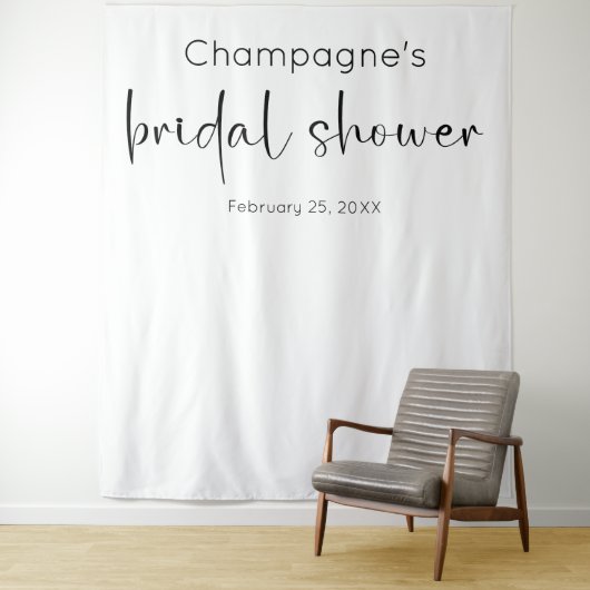 Modern Script Vrijgezellenfeest Achtergrond Wandkleed (In situ)