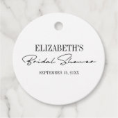 Modern Script-Vrijgezellenfeest Bedankjes Labels (Voorkant)