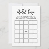 Modern script | Vrijgezellenfeest Bingo Game Kaart (Voorkant)