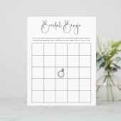 Modern Script Vrijgezellenfeest Bingo spel (Staand voorkant)