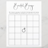 Modern Script Vrijgezellenfeest Bingo spel (Voorkant)