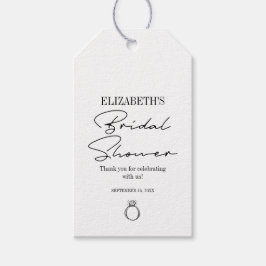 Modern Script-Vrijgezellenfeest Cadeaulabel