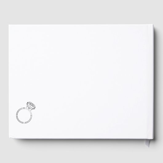 Modern Script Vrijgezellenfeest Guestbook Gastenboek (Achterkant)