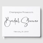 Modern Script Vrijgezellenfeest Guestbook Gastenboek (Voorkant)