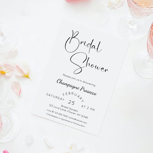 Modern Script-Vrijgezellenfeest Kaart