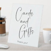 Modern Script Vrijgezellenfeest Kaarten en geschen Reclamebord Met Voetstuk (Insitu)