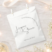 Modern Script Vrijgezellenfeest Lingerie Bedankzakje (Geknipt)