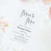 Modern Script Vrijgezellenfeest Miss to Mrs. Kaart