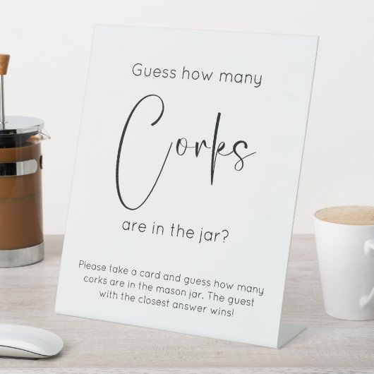 Modern Script Vrijgezellenfeest Raad eens hoeveel Reclamebord Met Voetstuk (Insitu)