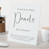 Modern Script Vrijgezellenfeest Raad eens hoeveel  Reclamebord Met Voetstuk (Insitu)