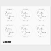 Modern Script-Vrijgezellenfeest Ronde Sticker (Vel)