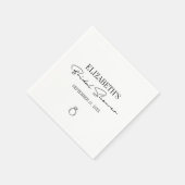 Modern Script-Vrijgezellenfeest Servet (Hoek)