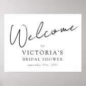 Modern Script Vrijgezellenfeest Welkomstteken Poster (Voorkant)