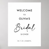 Modern script | Vrijgezellenfeest — Welkomstteken Poster (Voorkant)