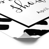 Modern Script Vrijgezellenfeest Welkomstteken Poster (Hoek)