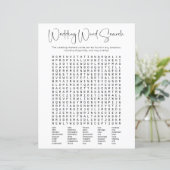 Modern Script Vrijgezellenfeest Word Search Game (Staand voorkant)