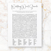 Modern Script Vrijgezellenfeest Word Search Game