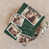 Modern Script Vrolijk Kerstfeest Fotocollage