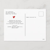 Modern Script Wat een jaar fotocollage Feestdagenkaart (Achterkant)