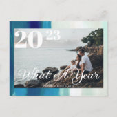 Modern script wat een jaar omgezette foto briefkaart (Voorkant)