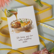 Modern Script Waterverf Floral Recept Moederdag