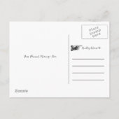 Modern Script Waterverf Indigo Blue Bewaar de datu Aankondigingskaart (Achterkant)