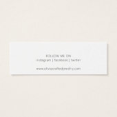 Modern Script Waterverf Stud Oorbel Display Kaart (Achterkant)