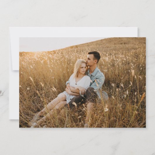 Modern script We zijn een partij voor fotoservice Kaart (Achterkant)