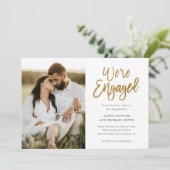 Modern script We zijn een partij voor fotoservice Kaart (Staand voorkant)