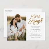 Modern script We zijn een partij voor fotoservice Uitnodiging Briefkaart (Voorkant / Achterkant)