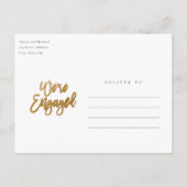 Modern script We zijn een partij voor fotoservice Uitnodiging Briefkaart (Achterkant)