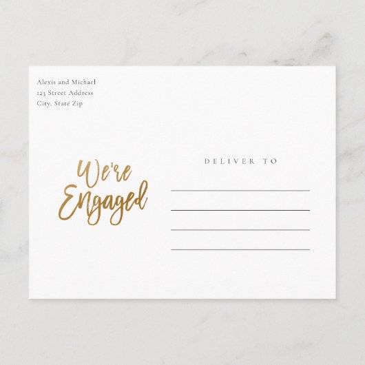 Modern script We zijn een partij voor fotoservice Uitnodiging Briefkaart (Achterkant)