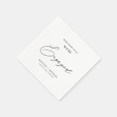 Modern script We zijn Engaged Party Servet (Hoek)